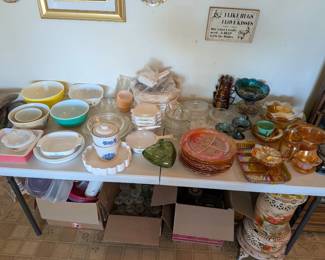 Pyrex, Fire King, Carnival Glass