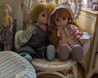 Precious moments collectibles, Wicker sets.