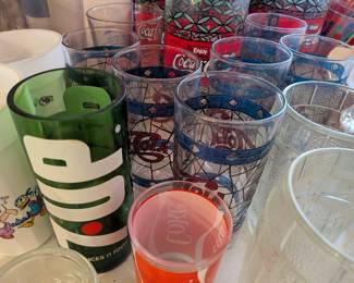 Vintage glassware/advertising kitchen items