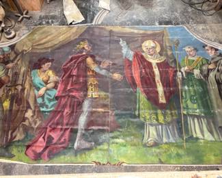 Ceiling murals from the nave of St. Stanislaus Church in Detroit.