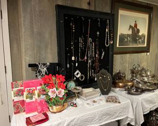 Jewelry, Greeting Cards and Silver Plate Items