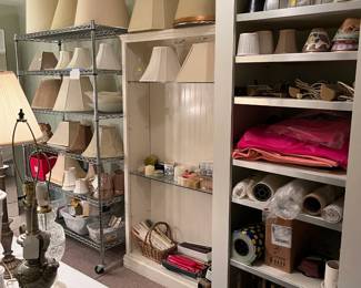 Assorted Lamp Shades and Lamps