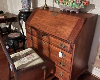 Antique Cherry Chippendale Desk