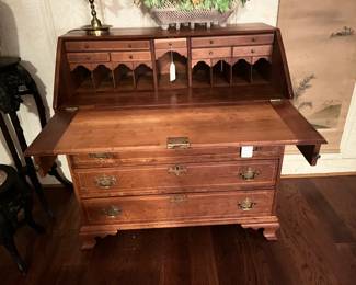 Antique Cherry Chippendale Desk