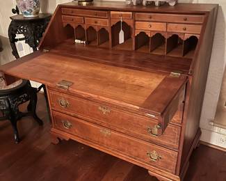 Antique Cherry Chippendale Desk