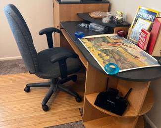 Small Office Desk, Desk Chair, Chair Pad, unframed print, office supplies, Mahjong Set