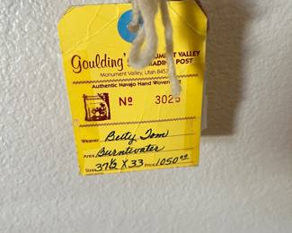 Original purchase tag