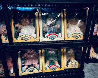 Cabbage patch dolls, most new in box from 1984 forward