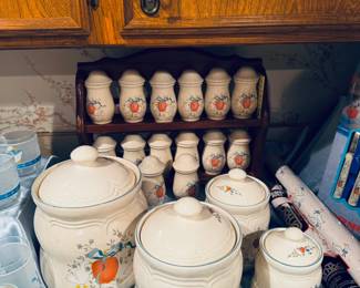 Marmalade canister set and spice ware set. Also cute shelf liner (not Marmalade but it matches)