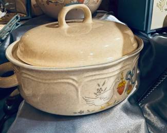 Marmalade covered casserole