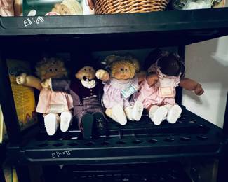 Cabbage patch dolls, most new in box from 1984 forward