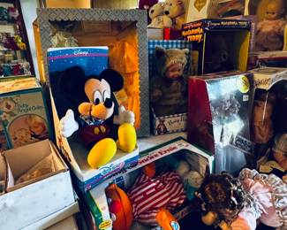 New in box dolls from various makers