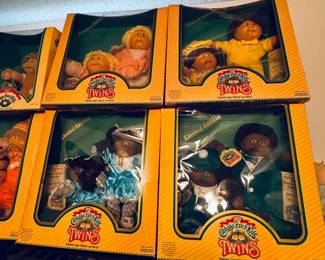 Cabbage patch dolls, most new in box from 1984 forward