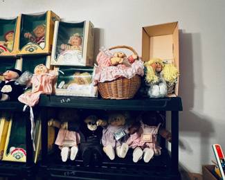 Cabbage patch dolls, most new in box from 1984 forward