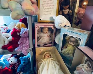 New in box dolls from various makers