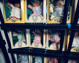 Cabbage patch dolls, most new in box from 1984 forward