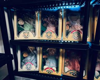 Cabbage patch dolls, most new in box from 1984 forward