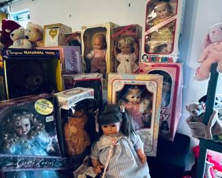 New in box dolls from various makers