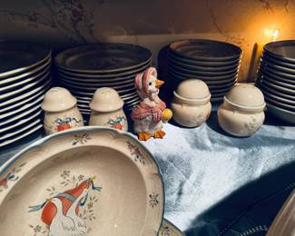 Marmalade salt and pepper plus cute little goose getting in on the photo