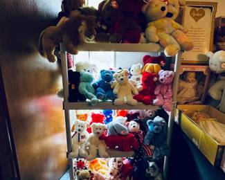 Cute teddy bears and Ty beanbag toys