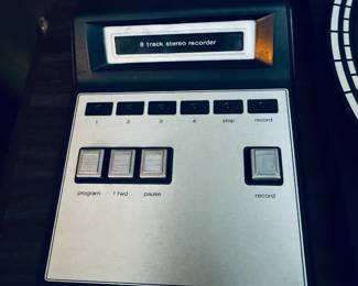 Sharp turntable combo with an 8 track deck! We even have some 8 tracks!