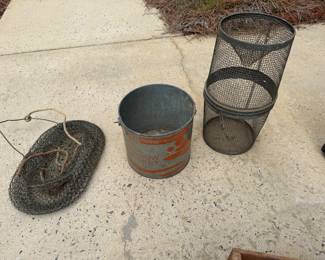 Vintage fishing items