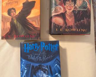 These 3 Harry Potter books are first editions.