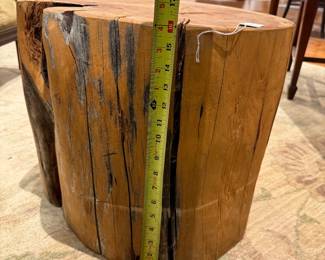 Solid Tree Trunk Stool or End Table