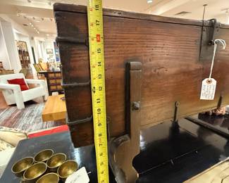 Chinese Tansu Antique Wooden Traveling Chest