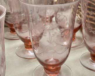 Lenox light purple Lilac glasses