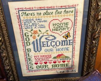 cross stitch sampler