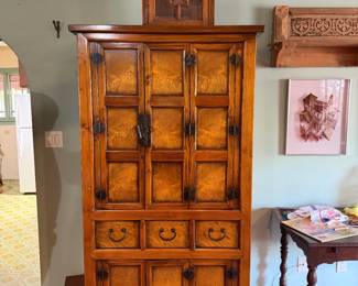 Beautiful TV hutch. TV for sale as well.