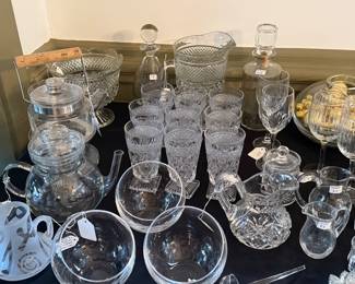 Crystal including Hawkes, fostoria and waterford