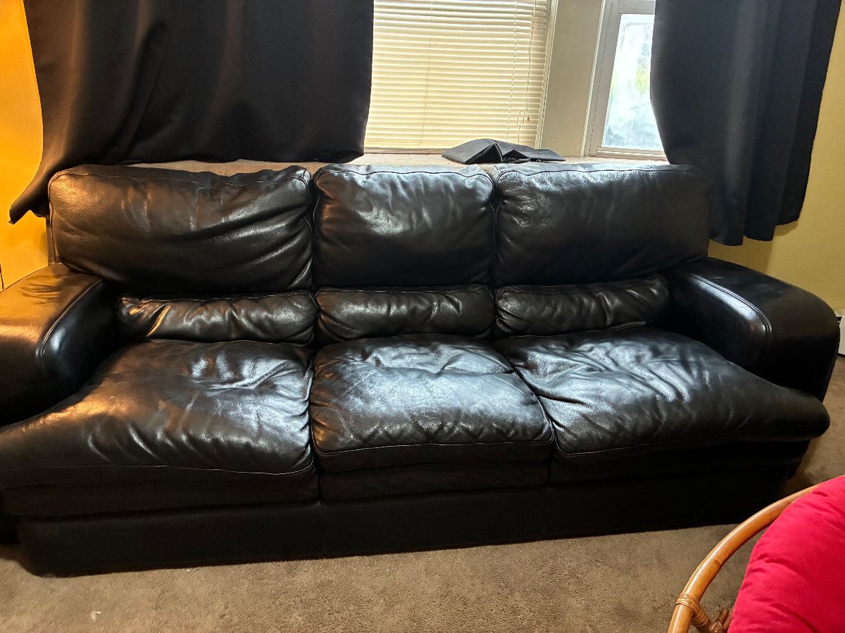 Leather couch 