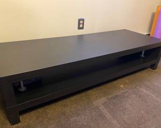 IKEA black TV stand 