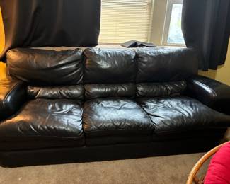 Leather couch 