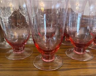 Lenox pink glass 