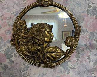 Brass mirror