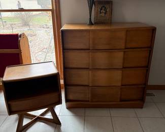 Heywood Wakefield dresser and side table