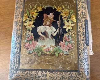 Victorian 1880’s photo album with pictures 