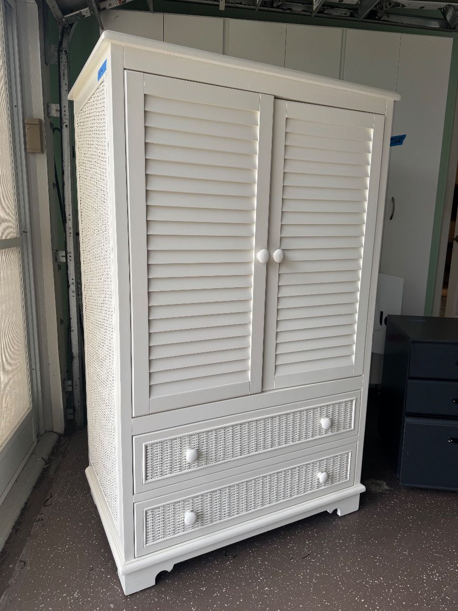 Coastal wardrobe cabinet