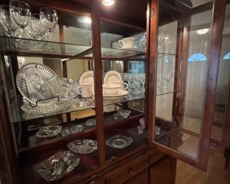 Cut Glass Crystal Serving Plates, Bowls, and Entertaining Pieces