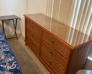 Tommy Bahama Style Coastal Rattan Bedroom Set