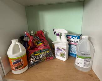Household Cleaning Supplies, Bird Seed, Neem Oil, Moth Balls, Distilled Water