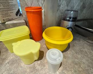 Assorted Tupperware Containers, Tumblers & Mixing Bowl
