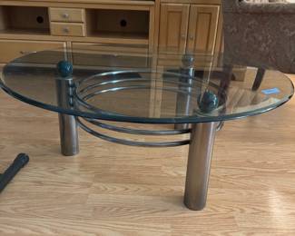 Modern Round Glass Coffee Table