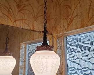 RA126Vintage Hanging Swag Light