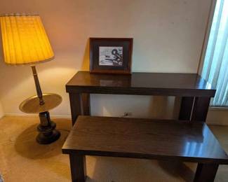 RA117Console, Coffee Table, Lamp  Alaskan Art