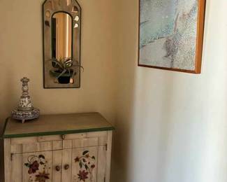 RA127Hand Painted Cabinet And Decor