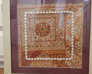 RA168Framed Banjarastyle Textile And More